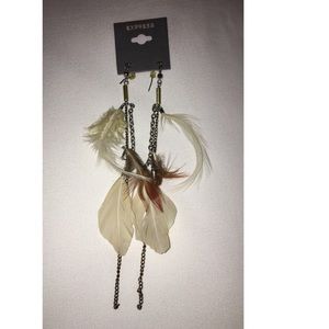 Feather earrings